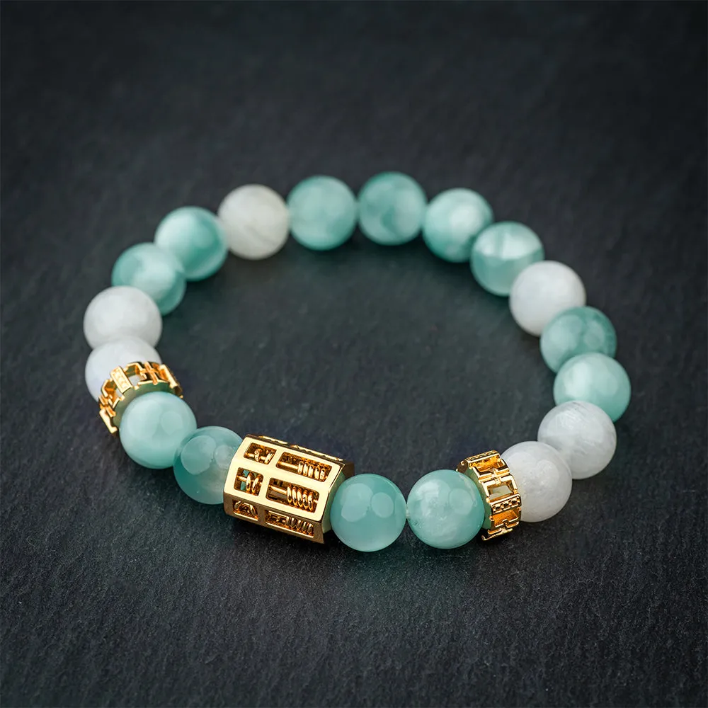 Triple Wealth Abacus Bracelet - The Clover