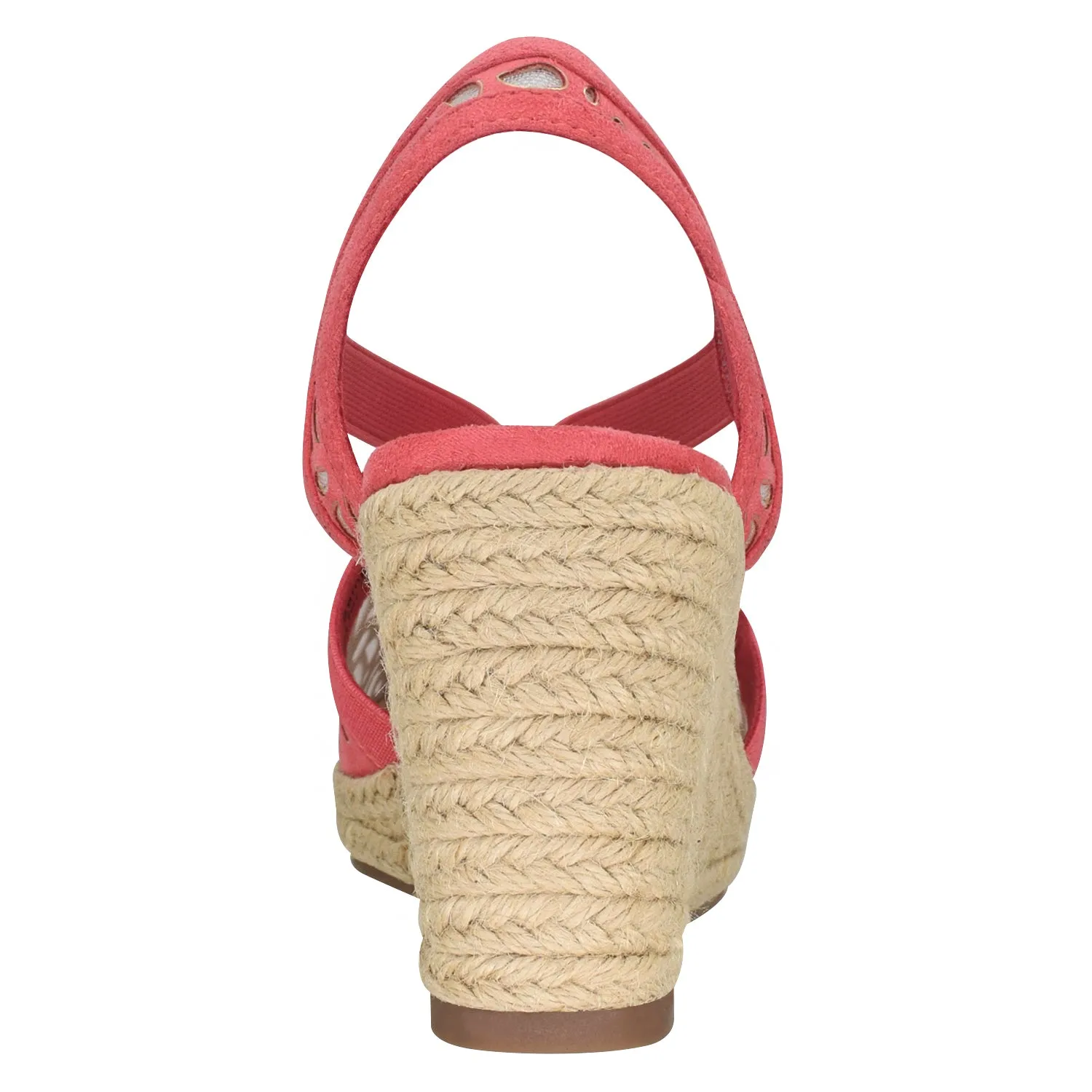 Tuccia Laser Platform Wedge Stretch Sandal with Memory Foam