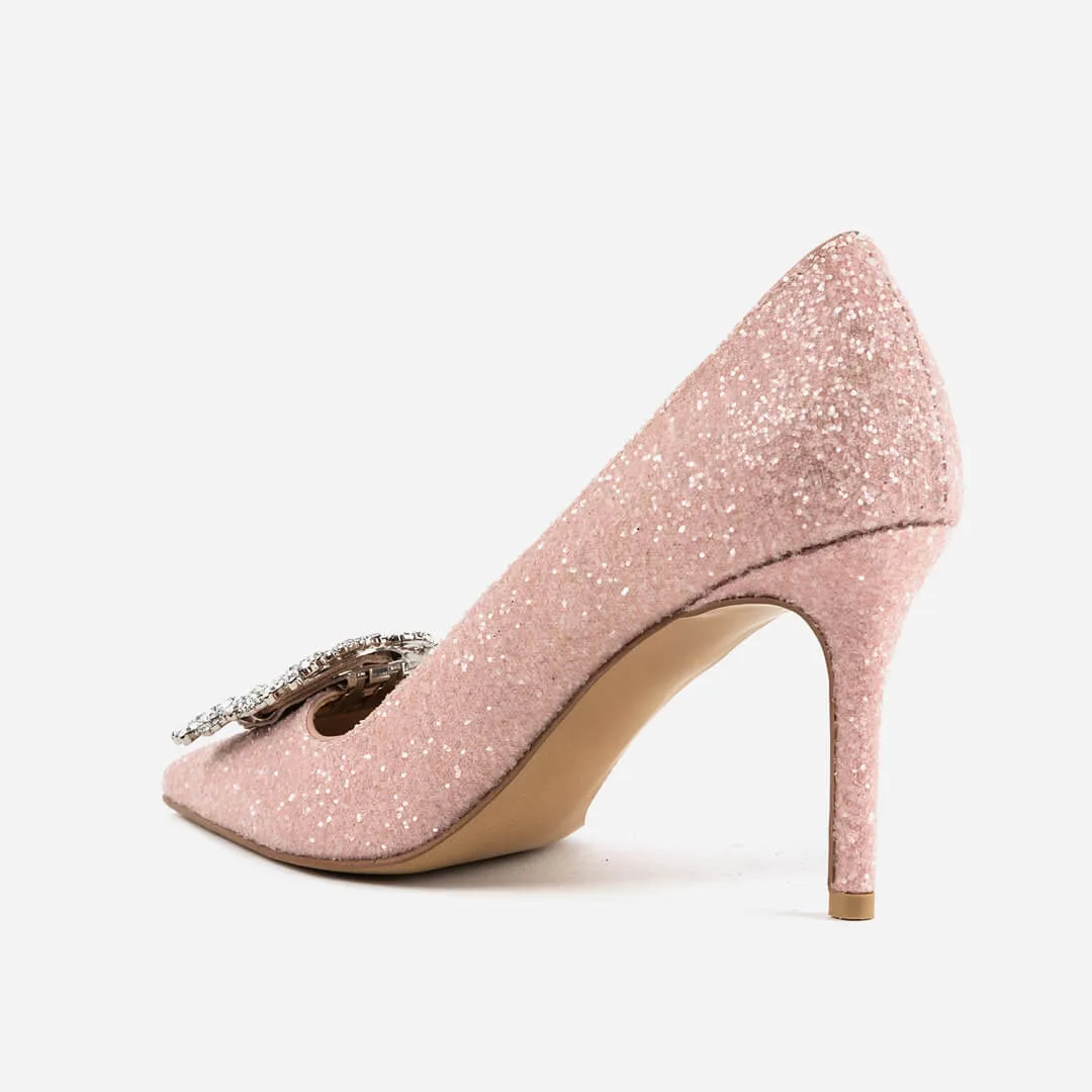 *UK size 1 - PINKLE - pink, 10cm heels