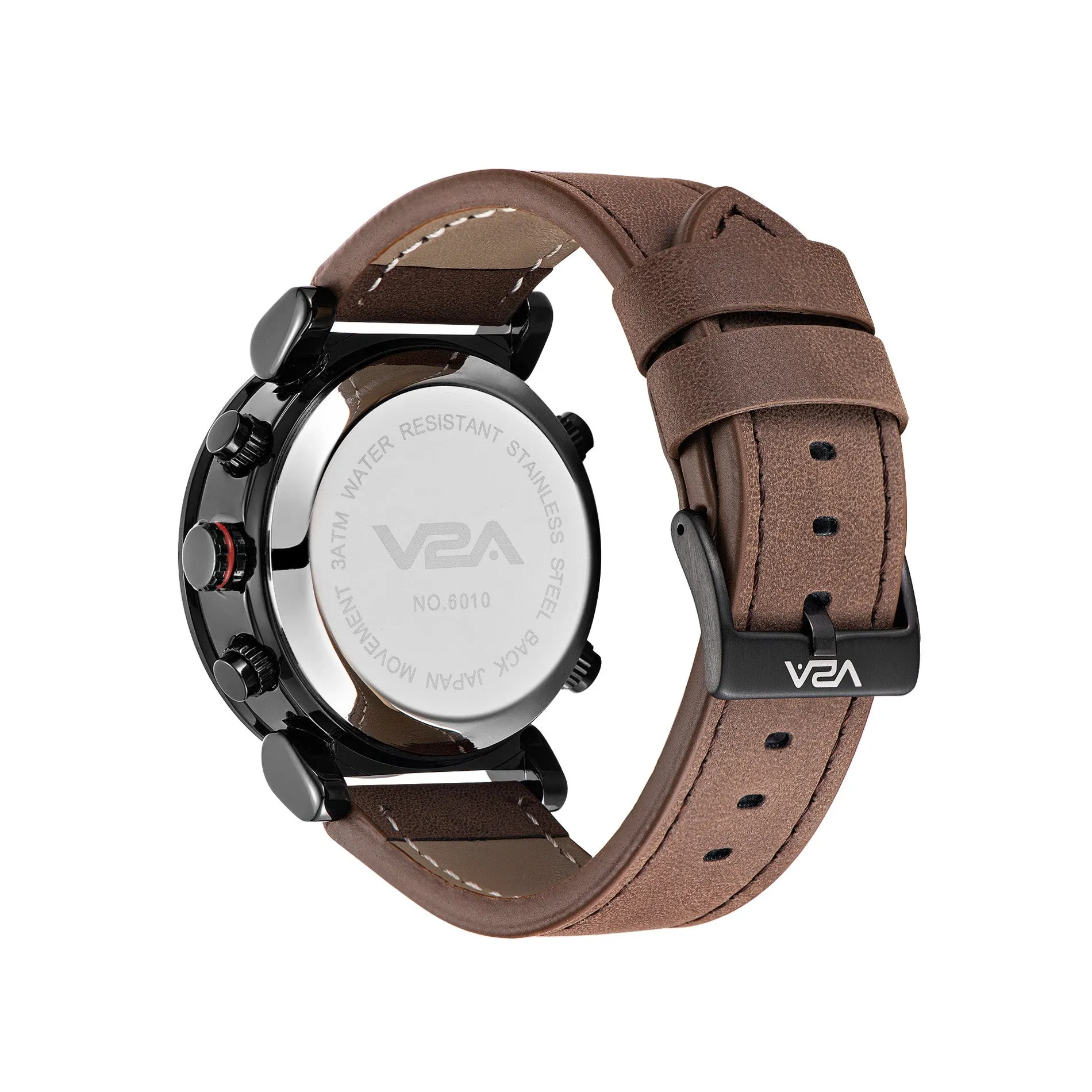 V2A Alloy Case and Genuine Leather Band Analog Digital Fashion Watch for Men Latest Men’s Watch | Gifts for Men | Gift for Brother | Gift for Husband | Birthday Gifts