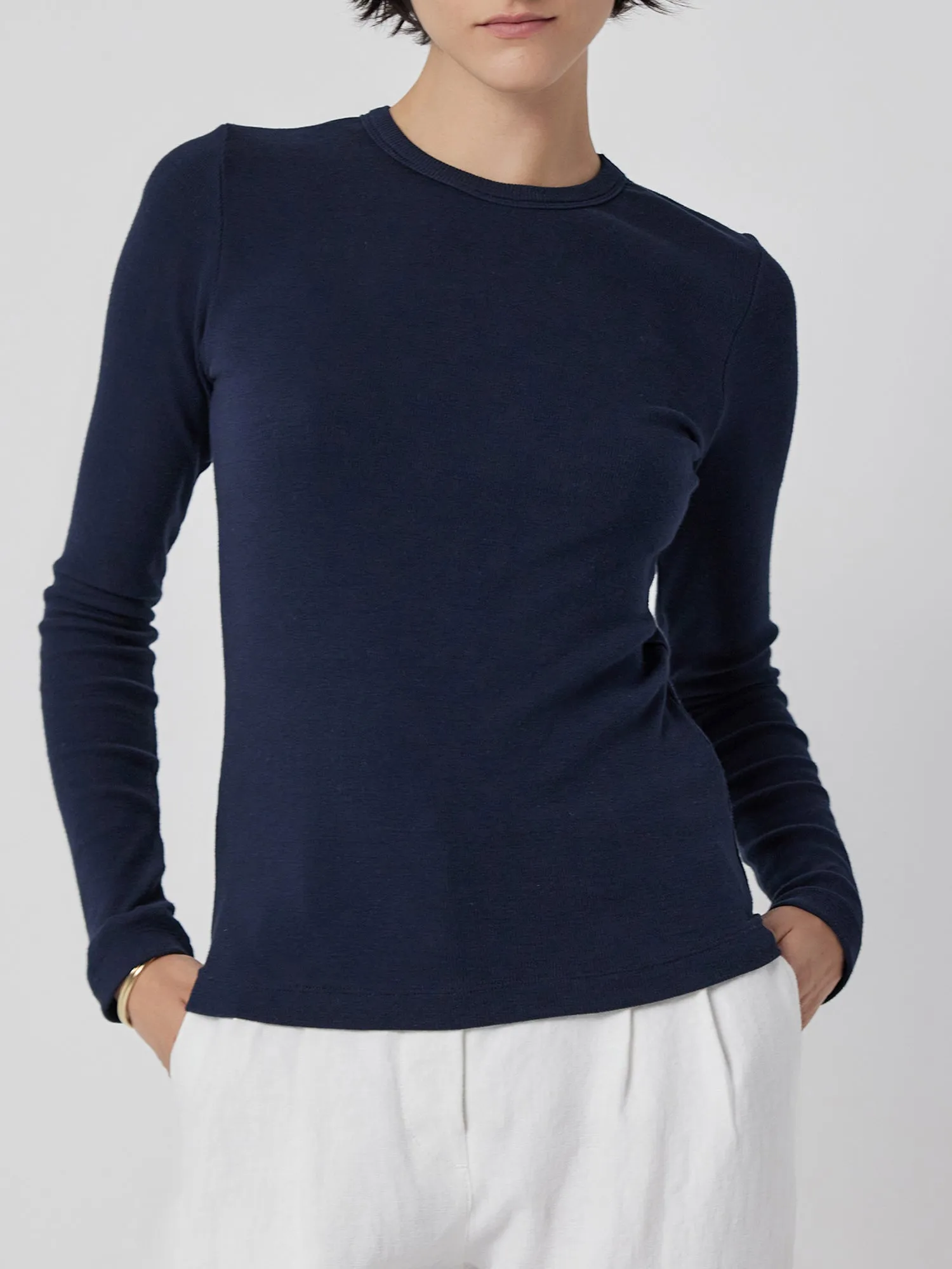 Velvet Modal Rib L/S Top Camino